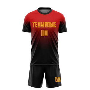 Camisetas de Fútbol Unisex en Oferta, Uniformes de Fútbol Transpirables con Estampado Sublimado, Cuello en V, Manga Corta, Nombre del Equipo Personalizado, Económicas - Product Image 2