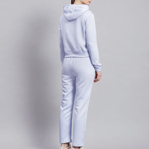 Conjunto Deportivo para Mujer, de Dos Piezas, en Algodón Grueso, Liso, de Secado Rápido, con Sudadera con Capucha - Product Image 4