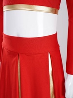 Uniformes d'encouragement pour filles 6-16 ans personnalisés vente en gros uniformes rouges de luxe bleu noir à manches longues de conception de concours uniformes de pom-pom girl scolaire