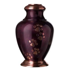 Modern European Style Metal Teardrop Pet <b>Urns</b> for Dog and <b>Cat</b> Ashes High Quality Floral Finish - Product Image 4