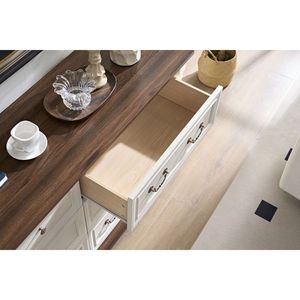 Farmhouse Style Wooden Rustic 6-Drawer Dresser <b>Chest</b> Organized <b>Storage</b> for Bedroom Living - Product Image 4