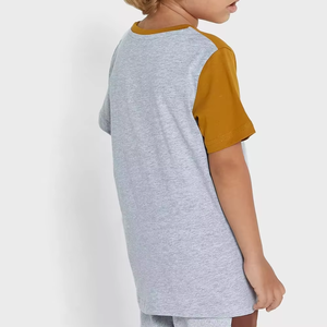 Camisetas de Verano para Niños, Estilo Nuevo, Cuello Redondo, Manga Corta, Casual, Color Sólido - Product Image 6