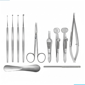 Ensemble d'instruments de chirurgie du chalazion en 11 pièces, implants dentriques, acier inoxydable ophtalmique, certifié CE, kit chirurgical oculaire - Product Image 5