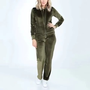 Traje Deportivo de Terciopelo 100% Algodón para Hombre, Fabricación en Fábrica, Pantalones de Velour, Diseño Sólido Informal, Apto para Invierno - Product Image 1