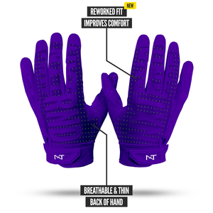 7v7 Silicon gel Gloves High Quality Custom flag American Football Receiver Gloves Durable Anti Slip Grip Youth Adult rubber logo - Product Image 3