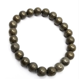 Pulsera Elástica de Pirita Natural de la Mejor Calidad, Feng Shui, Dorada, para Protección, Amor y Riqueza, Regalo de Joyería, Amuleto de la Suerte, en Venta - Product Image 3