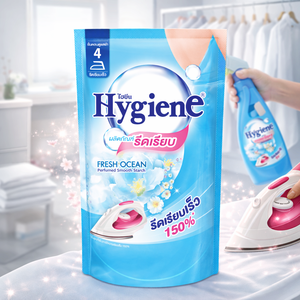 Recharge de poche de fécule de blé parfumée pour repassage, 500 ml, senteur Océan Frais, pour l'hygiène et une finition lisse, vente en gros et au détail - Product Image 1