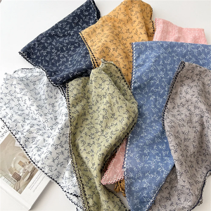 Spring/Summer Fashion Floral Cotton-ramie Hijab Outdoor Breathable Wraps Women’s Knitting Versatile Print <b>Scarf</b> - Product Image 5