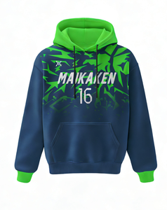 MAIKAKEN Polyester Hoodies Custom Sublimation Digital Print Small MOQ Loose Sports Sweatshirts
