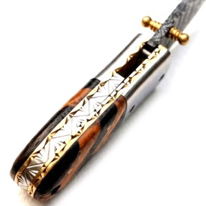 Cuchillo Plegable de Acero de Damasco Hecho a Mano OEM de 5 Pulgadas, de Alta Calidad, al por Mayor, a Bajo Precio, de Tendencia - Product Image 5