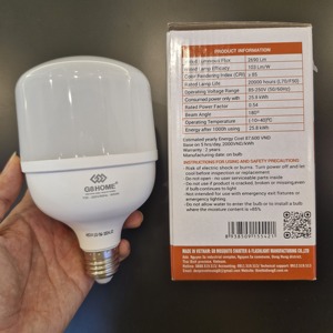 Garantía de 2 años Bombilla LED de 30W en forma de T DOB SKD 6500K Base B22/E27 Carcasa de aluminio Hecho en Vietnam 20,000 horas - Product Image 1