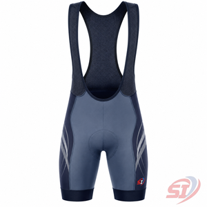 Cuissard de cyclisme pour homme en polyamide rembourré, à séchage rapide, avec impression réfléchissante, ajusté et sans coutures, pour la course sur route - Product Image 1
