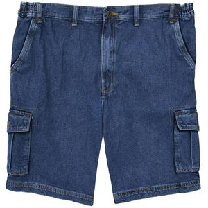 Shorts en jean pour hommes à ourlet effiloché, style streetwear déchiré, décontracté, en coton, coupe décontractée, confortable pour l'été - Product Image 5