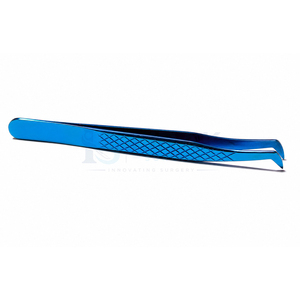 แหนบต่อขนตาแบบมืออาชีพ สีน้ำเงิน รุ่น Blue Volume Lash Tweezers ด้ามจับเพชร ทำจากสแตนเลส สำหรับต่อขนตาแบบ Volume เหมาะสำหรับร้านเสริมสวย - Product Image 4