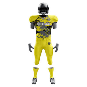 Wholesale 100% Polyester Breathable 3D Pattern American <b>Football</b> Uniforms Plus <b>Size</b> Sports Wear Sets Sublimation Printed - Product Image 2