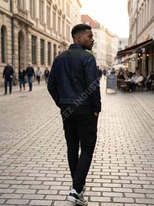 Chaquetas Vaqueras Vintage de Diseño Personalizado de Alta Calidad para Hombre, Chaqueta Vaquera Bordada Lavada con Botones, Chaqueta Vaquera Urbana Unisex - Product Image 2