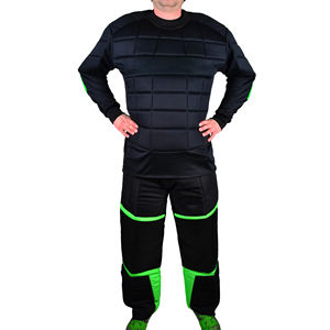 ชุดผู้รักษาประตูฟลอร์บอลรุ่นฝึกซ้อม แบบยูนิเซ็กซ์สำหรับผู้ใหญ่ พิมพ์ลายได้ตามต้องการ พร้อมแผ่นรองป้องกัน - Product Image 1