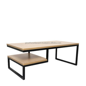 Mesa Consola para Sala de Estar, Mueble para TV de Diseño Industrial, Madera de Mango, Puerta Corredera, Mueble Multiusos para TV, para Apartamento y Villa - Product Image 2