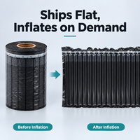 AIR-DFLY OEM ODM Coussin d'Emballage Gonflable Personnalisé Noir en Rouleau de Colonnes d'Air PA PE pour Expédition de Marchandises Fragiles