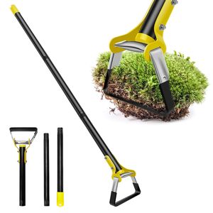 Zappa da Giardino Regolabile Manuale con Impugnatura a Staffa per Diserbo e Lavorazione del Terreno - Product Image 1