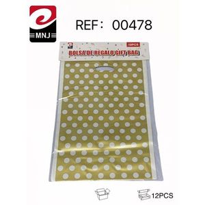 Bolsa de Regalo de Plástico Dorada para Fiestas - Product Image 4