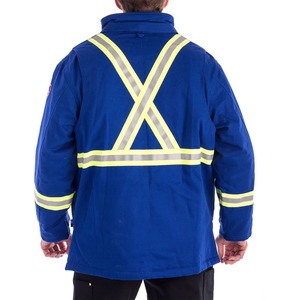 Winter Safety High Visibility Reflective Tape <b>Jacket</b> Reflector Warning Safety Hi Vis Workwear Construction <b>Worker</b> <b>Jackets</b> - Product Image 5