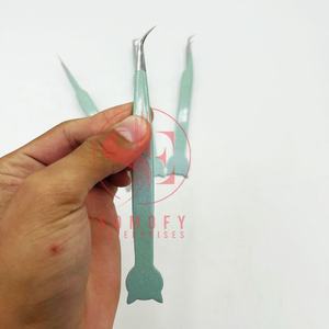 High Quality Custom Silver Point Cat Design Tweezers for <b>Eyelash</b> Extensions Private Label Stainless Steel <b>Beauty</b> <b>Tool</b> - Product Image 6