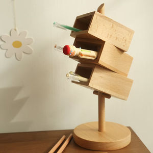 Porte-stylos en bois moderne pour une organisation de bureau soignée et une décoration de table de bureau - Product Image 4