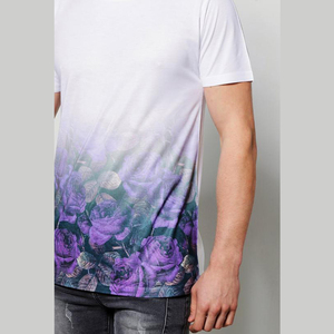 Men's <b>100</b>% Cotton T-<b>Shirt</b> Custom Sublimated Print Oversized Short Sleeve Quick Dry Knitted Print Customizable <b>Shirts</b> - Product Image 4