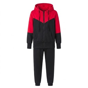 Conjunto Deportivo Personalizado para Hombre con Sudadera con Capucha y Cremallera Completa y Pantalones Jogger, Mezcla de Algodón, Ropa Deportiva Informal para Gimnasio - Product Image 4