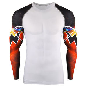 Haut de sport à manches longues pour homme, col rond, avec logo personnalisé imprimé, nouveau style, conçu pour le confort, meilleur prix. - Product Image 2
