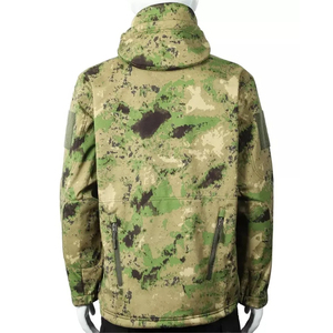 Men's Hooded Soft-Shell <b>Jacket</b> Waterproof Lightweight Insulated Windbreaker Fleece Tactical Multi-Pocket <b>Jacket</b> - Product Image 5
