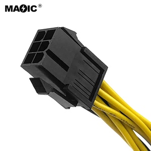 Câble d'<span class=keywords><strong>alimentation</strong></span> Y Splitter 20 cm GPU <span class=keywords><strong>6</strong></span> <span class=keywords><strong>broches</strong></span> Molex vers double PCI-e <span class=keywords><strong>8</strong></span> <span class=keywords><strong>broches</strong></span> (<span class=keywords><strong>6</strong></span>+2) pour <span class=keywords><strong>carte</strong></span> <span class=keywords><strong>graphique</strong></span> PCI Express PCIe <span class=keywords><strong>6</strong></span> vers <span class=keywords><strong>6</strong></span> 2 <span class=keywords><strong>broches</strong></span> - Product Image 5
