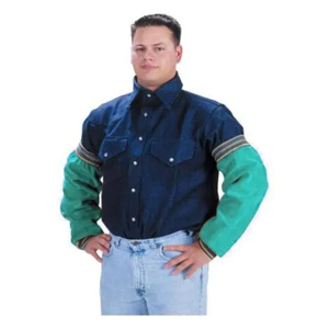 Premium Quality Cowhide Split Leather Welding Sleeves Industrial Safety <b>Aprons</b> for Workers with Durable Heat Sparks Protection - Product Image 4