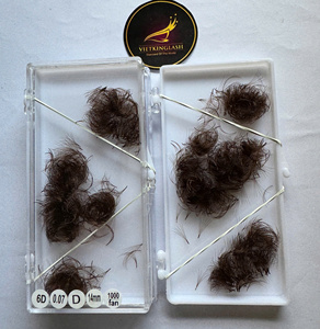 ขนตาปลอมแบบพัดสำเร็จรูป 6D สีน้ำตาล ทำมืออย่างหรูหรา ขนาด 0.07 มม. ขนสังเคราะห์นุ่มพิเศษ ให้ความยาวและหนาเป็นธรรมชาติ ฐานแหลม กระจายตัวดี รับผลิตแบบ OEM และ Private Label - Product Image 5