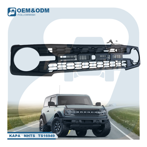 Followwish 4x4 Todoterreno, Otros Accesorios Exteriores, Parrilla Delantera para Automóviles, Parrillas para Ford Bronco 2021 2022 <span class=keywords><strong>2023</strong></span> 2024 2025 - Product Image 1