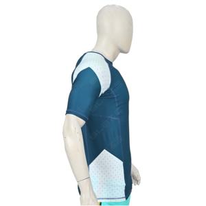 T-shirts pour hommes de style formel MMA BJJ Rash Guard imprimé personnalisé par sublimation en tissu peigné d'OEM - Product Image 4