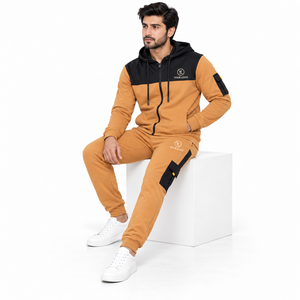 Conjunto Deportivo de Felpa MANGOES FASHION, Sudadera con Capucha y Pantalones Jogger, Ropa Deportiva de Invierno, para Gimnasio, Entrenamiento, Casual, Urbana - Product Image 2