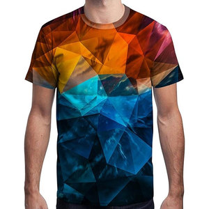 T-shirt pour homme, dernier design, logo personnalisé imprimé par sublimation, 100% coton, léger, coupe ample, sublimation. - Product Image 2