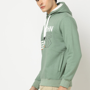 Sudadera con Capucha Personalizada para Hombre, Color Verde Salvia, Ecológica, Transpirable, con Forro de Sherpa, Informal, para Invierno - Product Image 4