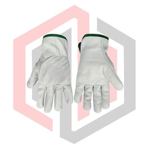 Gants de conducteur en cuir pleine fleur de qualité supérieure, gants de travail en cuir grainé antidérapants, résistants aux déchirures, respirants et anti-coupures - Product Image 5