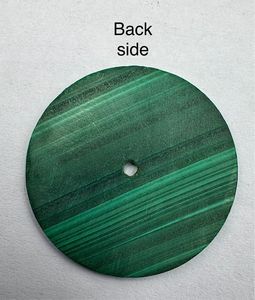 Cadran de montre artisanal en malachite naturelle A K Gems, 28,50 mm, face en pierre verte du Rajasthan, pour montres mécaniques automatiques - Product Image 6