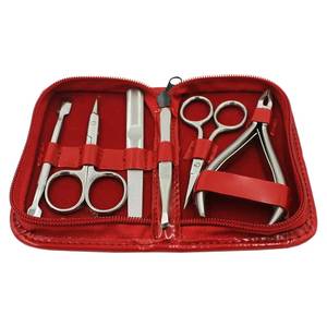 Stainless Steel <b>Nail</b> <b>Kit</b> 5 in 1 Manicure Tools Set with Case Portable Classic Style for Adult - Product Image 1