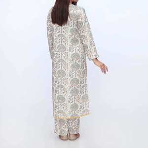 ชุดเสื้อและกางเกงผ้าไหมกริปขนาด2ชิ้น PW3096 - Product Image 1