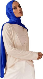 Muslin Hijab Scarf for Women Long Headscarves Solid <b>Head</b> <b>Wraps</b> Soft Pashminas Shawls - Product Image 2