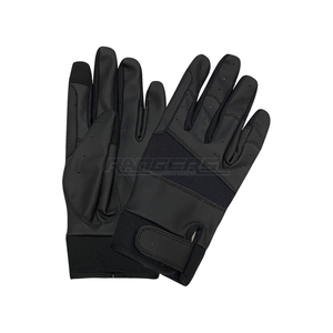 Breathable Non-Slip Waterproof Lightweight Horse Riding <b>Gloves</b> Men Women Black Full Finger Leather Palm Mesh Panels Adjustable - Product Image 1
