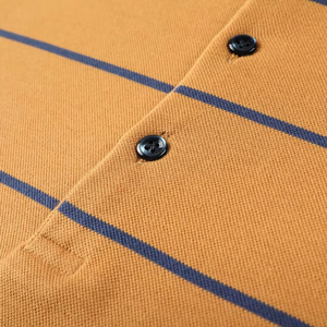 Polo décontracté à rayures pour homme, respirant, idéal pour l'été – Vêtements de polo OEM/ODM – Vente chaude - Product Image 6