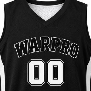 Camiseta de Baloncesto Warpro, Cuello en V, Sin Mangas, Malla Transpirable, Impresión Sublimada, Unisex, Ropa Deportiva para Adultos - Product Image 5