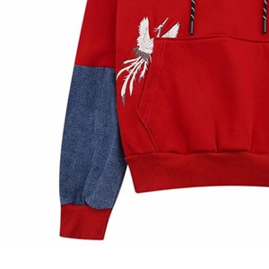 Sweat-shirt à capuche unisexe de style unique, broderie, nouvelle qualité supérieure, poids lourd, 100% coton, poche, manches longues - Product Image 3