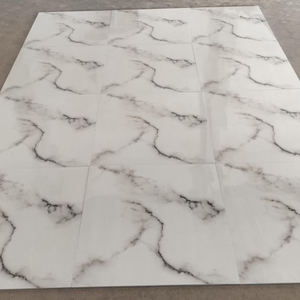 Azulejo de Porcelana Brillante HD-262 de 60x60cm, Aspecto de Mármol Blanco, para Piso y Pared Interior, Diseño Moderno, Antideslizante - Product Image 3